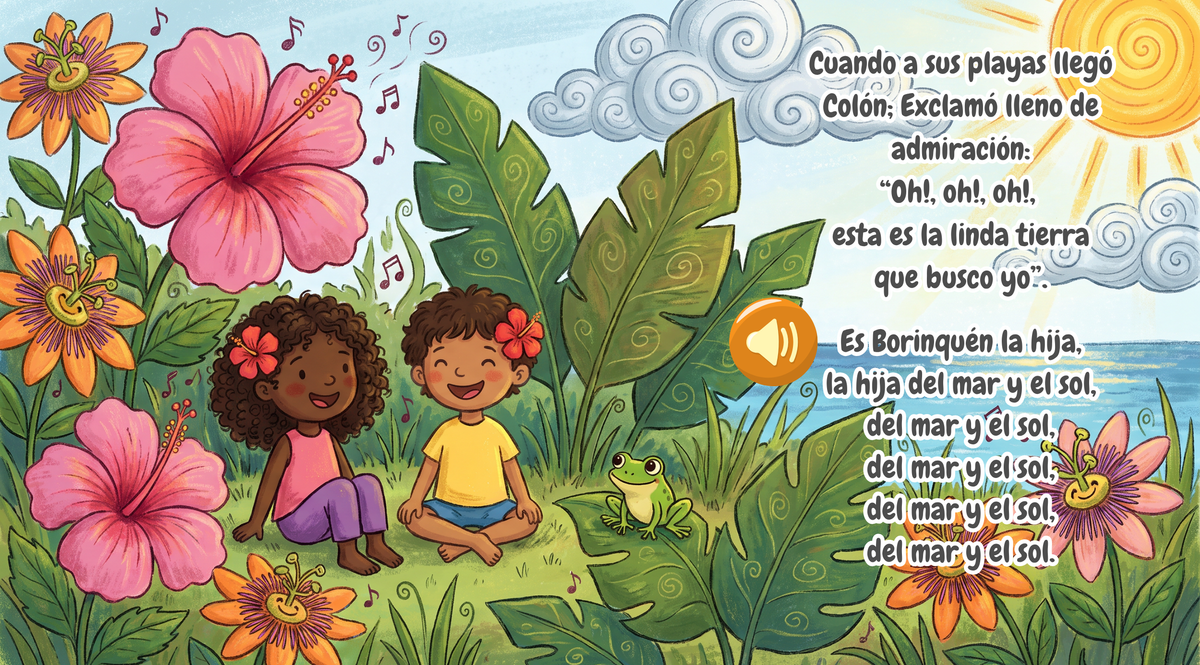 PRE-ORDER: La Borinqueña: Himno de la Isla – Puerto Rican Sound Book
